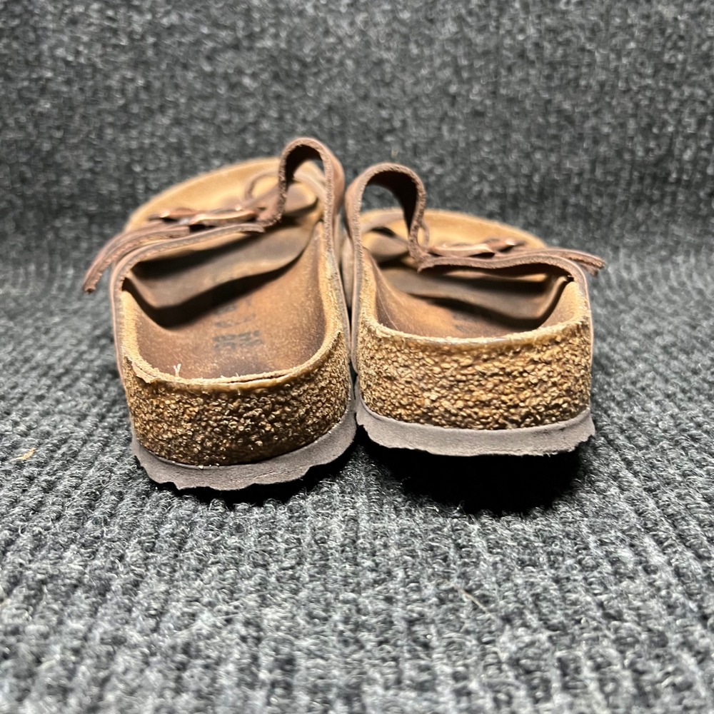 Birkenstock Mayari Sandals Womens Size 38 Brown Leather Strappy Cork Soles - Picture 7 of 9